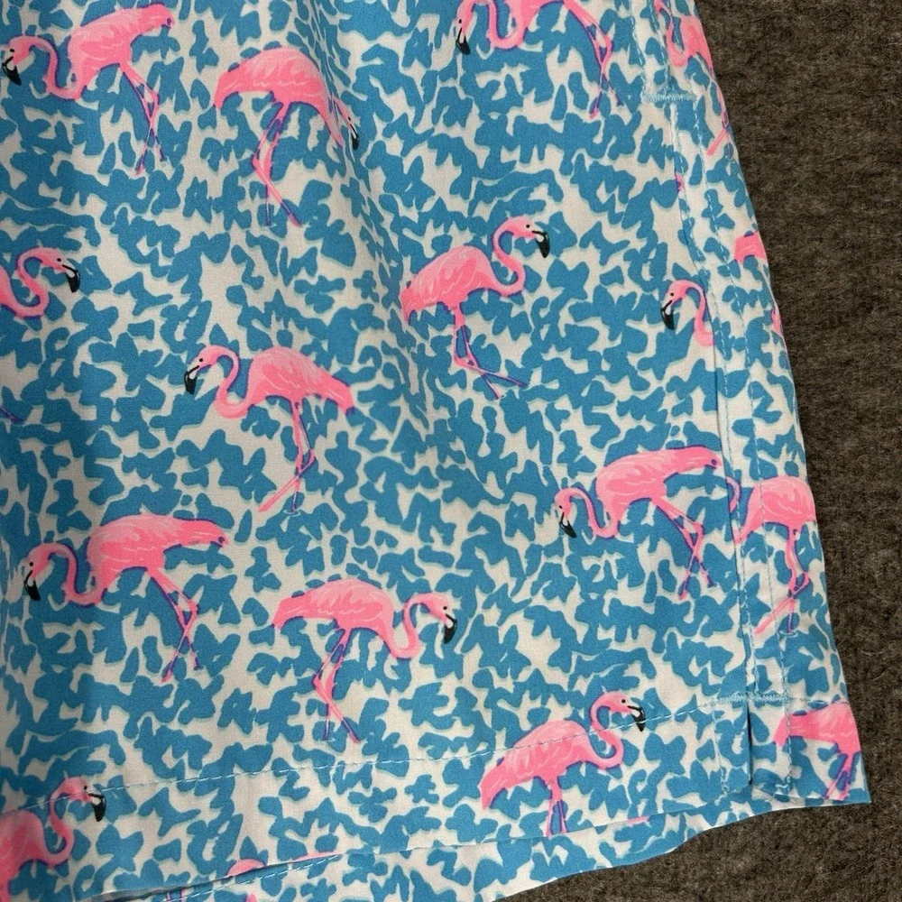 Chubbies Swim Trunks Mens S Blue‎ Domingos Are For Flamingos Lined 5.5